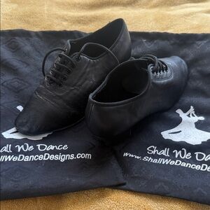 Black Dance Shoes - Classic Lace-Up